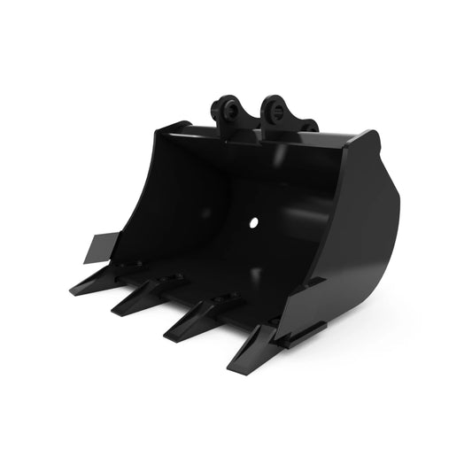 147-1026 600 mm (24 in), 57 L (2 ft3), Pin On, Bolt-On Teeth 147-1026: 600 mm (24 in), 57 L (2 ft3), Pin On, Bolt-On Teeth CAT attachment machinery part