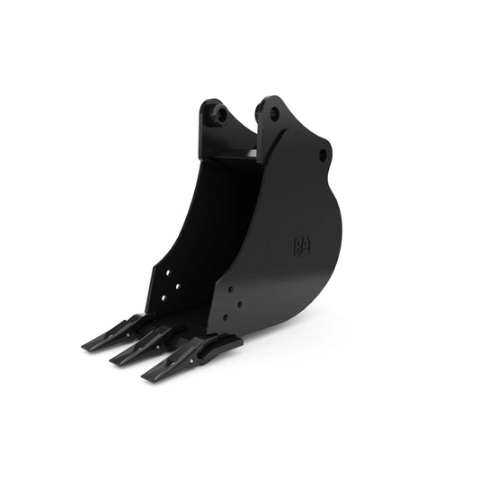 303-1317 305 mm (12 in), 57 L (2 ft3), Pin On, 40 mm (1.6 in) 303-1317: 305 mm (12 in), 57 L (2 ft3), Pin On, 40 mm (1.6 in) CAT attachment machinery part
