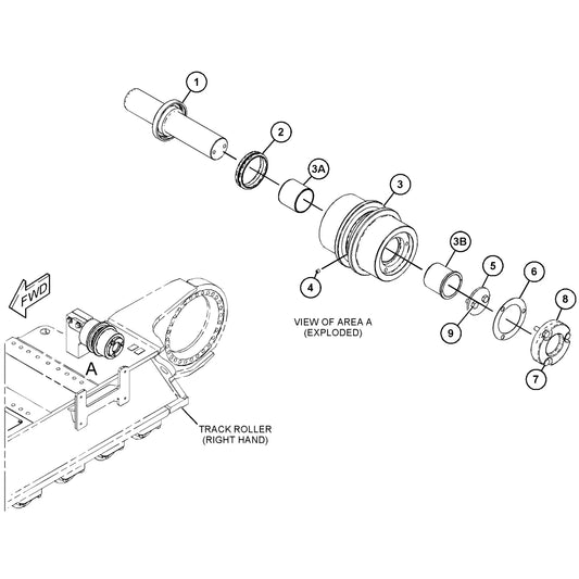 430-4195 Carrier Roller Group CAT attachment machinery part