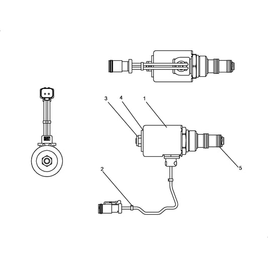 302-3811 Valve Group-Solenoid hydraulic heavy machinery part