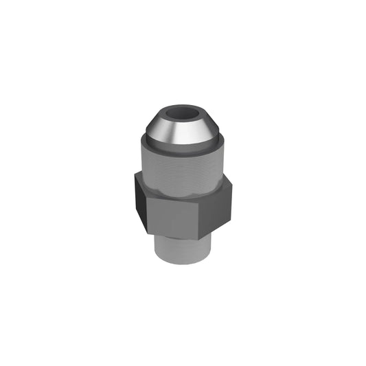 8M-0506 20.64mm Hexagonal Plated Steel Straight Adapter hydraulic heavy machinery part