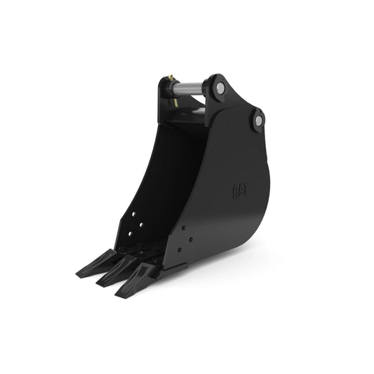 276-7370 300 mm (12 in), 60 L (2.1 ft3), Pin On, Bolt-On Teeth 276-7370: 300 mm (12 in), 60 L (2.1 ft3), Pin On, Bolt-On Teeth CAT attachment machinery part