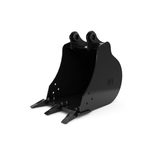 279-4320 460 mm (18 in), 80 L (2.8 ft3), Pin On, Bolt-On Teeth 279-4320: 460 mm (18 in), 80 L (2.8 ft3), Pin On, Bolt-On Teeth CAT attachment machinery part