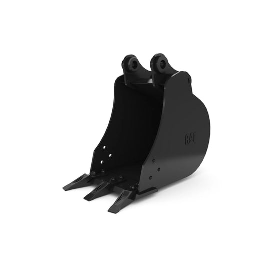 281-3824 400 mm (16 in), 70 L (2.5 ft3), Pin On, Bolt-On Teeth 281-3824: 400 mm (16 in), 70 L (2.5 ft3), Pin On, Bolt-On Teeth CAT attachment machinery part