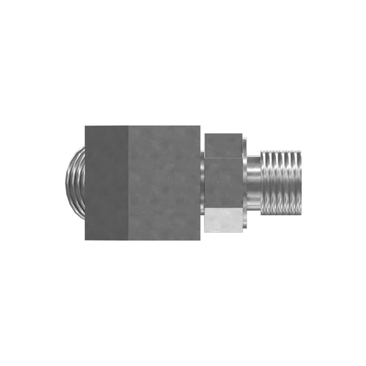 6V-9001 9/16-18 X 11/16-16 Thread 45-Degree Elbow Adapter