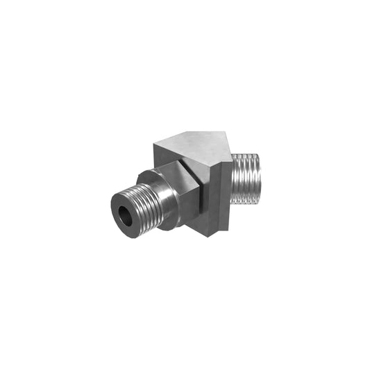 6V-9001 9/16-18 X 11/16-16 Thread 45-Degree Elbow Adapter hydraulic heavy machinery part